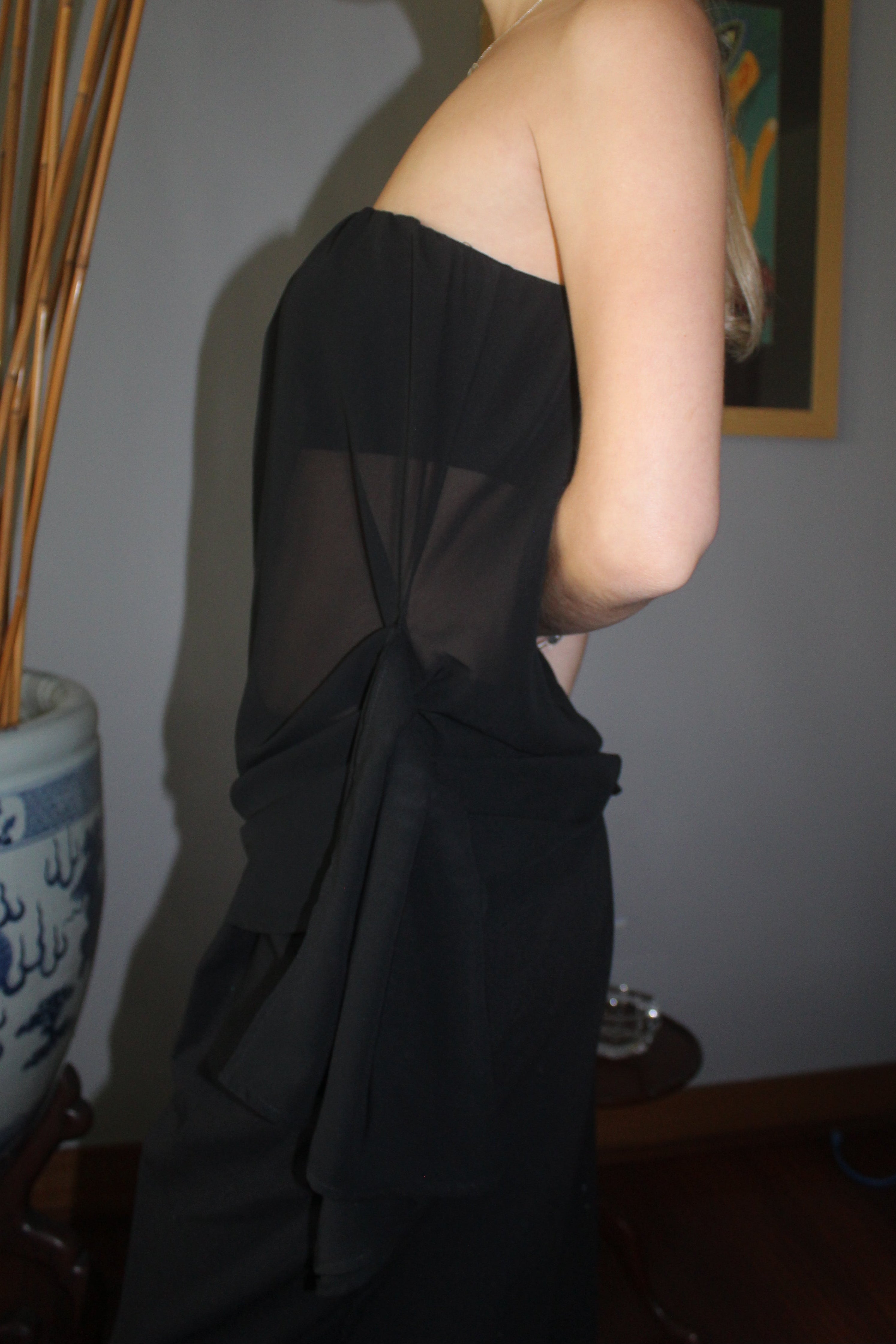 Luna strapless black top