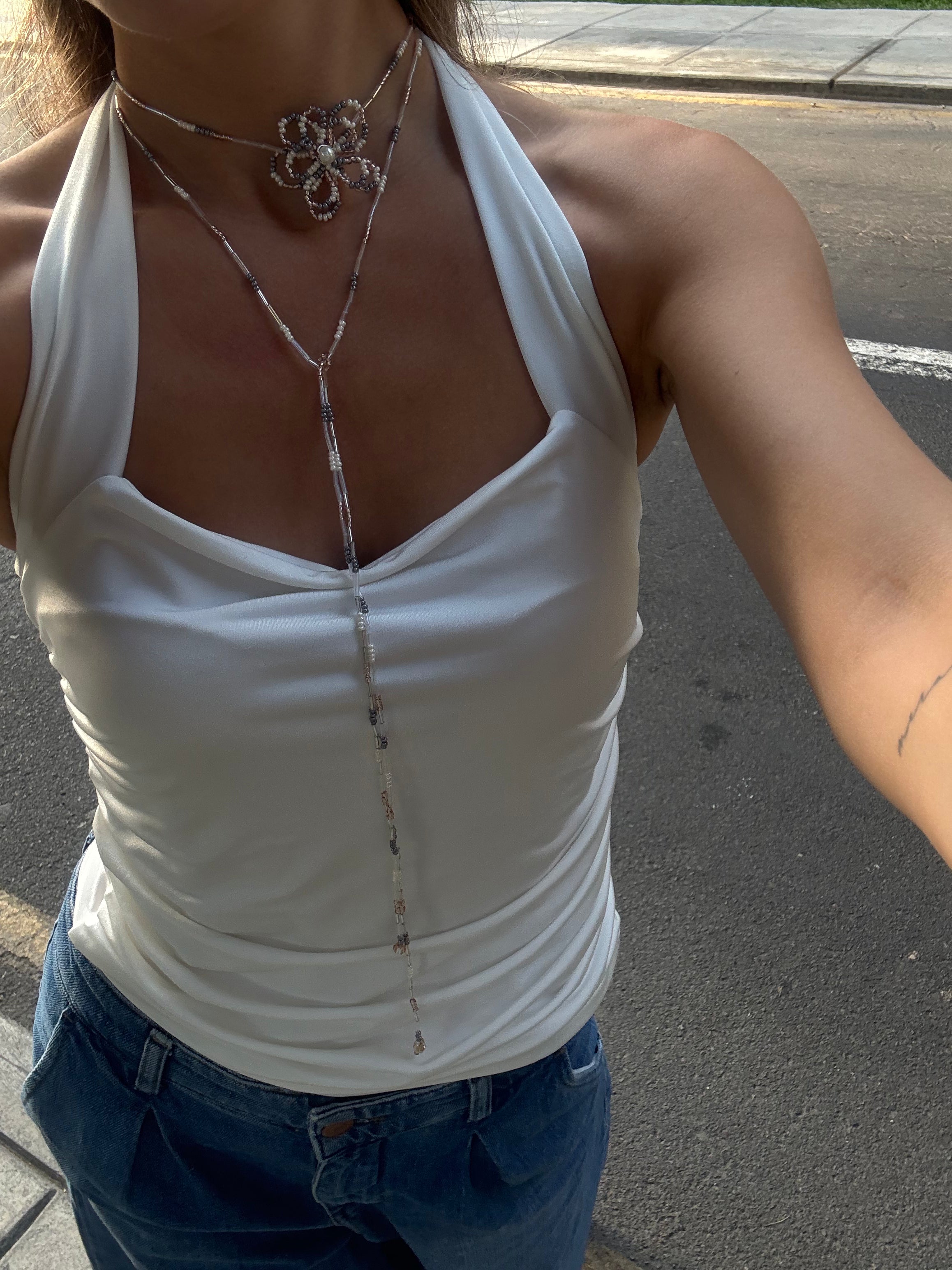 Daisy Necklace Lilac