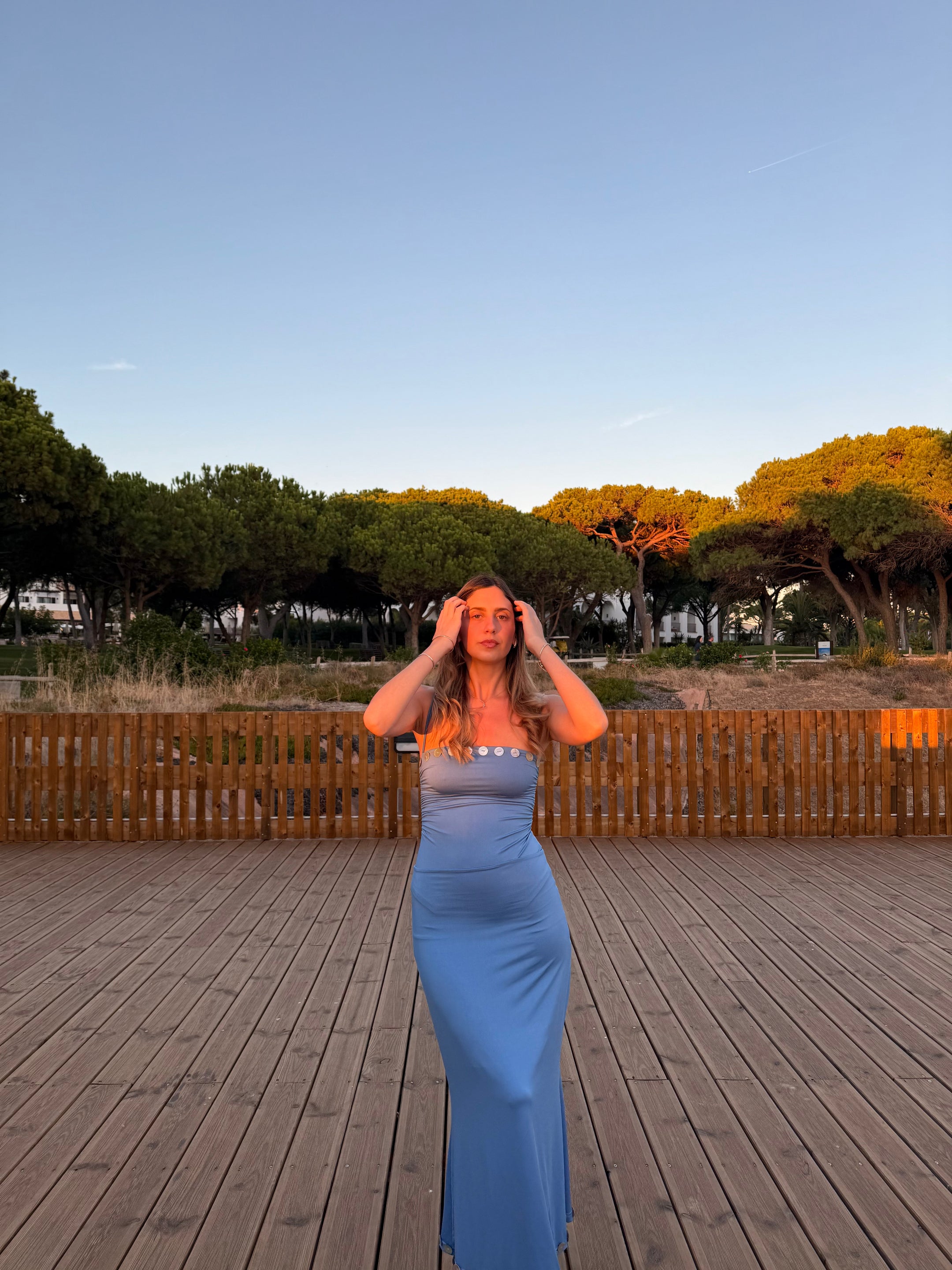 Falda Soléa Celeste